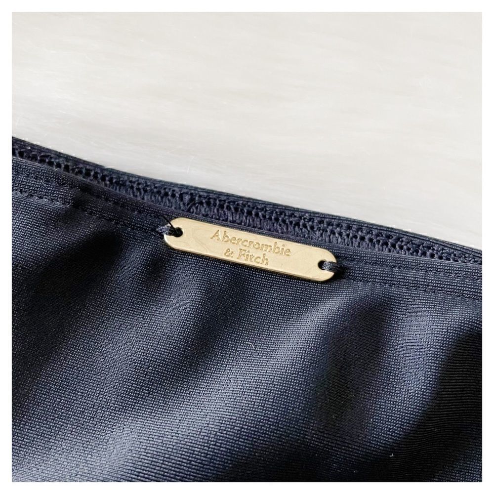 NWT A&F Black Strappy Side Bikini Bottom M - Picture 6 of 8